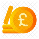 Pound Sterling Coin Money Currency Icon