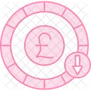 Pound Sterling Money Currency Icono