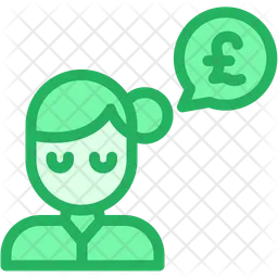 Pound Woman Conversation  Icon