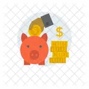 Poupanca Penny Bank Fundos De Emergencia Ícone