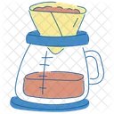 Pour Over Coffee Maker Brewing Icon