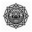 Quart Dacte Motif Tribal Icône