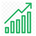 Graphique De Croissance Rapport Analyse Icône