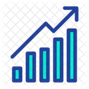 Graphique De Croissance Rapport Analyse Icône