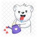 Pouring Love Romantic Bear Romantic Teddy Icon