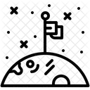 Pouso Na Lua Observatorio Satelite Ícone
