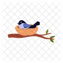 Nid Oiseau Poussin Icône