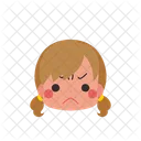 Girl Emoji Angry Icon