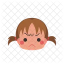 Girl Emoji Angry Icon