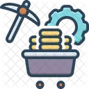 Pow Proof Of Work Pickaxe Currencies Icon