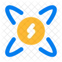 Power Lightning Metaverse Icon