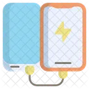 Power Bank Battery Technology Icon