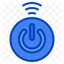 Button Switch On Off Iot Wifi Power Internet Things Icon