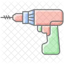 Power Drill Awesome Lineal Color Icon Icon