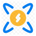 Power Lightning Metaverse Icon