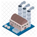 Power Mill Commercial Building Power Plant Icon