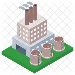Power Industry Building  Icon