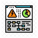 Monitoring Electric Grid Icon
