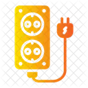 Power Outlet Outlet Cable Power Socket Plug Electronics Icon