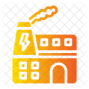 Power Plant Factory Industry Energy Electric Environment Ecology Icon