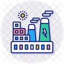 Power Plant Building Factory Icon