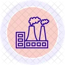 Power Plant Line Icon Icon