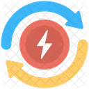 Power Process Cycle Icon