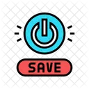 Power Saving Button Power Saving Save Power Icon