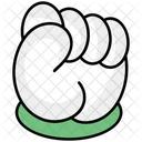 Power Symbol Clenched Fist Hand Gesture Icon