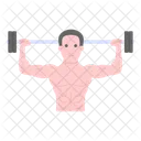 Weightlifter Deadlifter Bodybuilder Icon