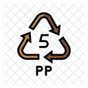 Pp Recycling Plastic Icon