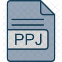 Ppj Fichier Format Icon