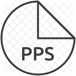 Pps icon download in line style
