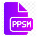 Ppsm File Type File Format Icon