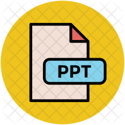 Ppt Icon - Download in Colored Outline Style