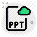 Ppt-Cloud-Datei  Icon