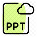 Ppt Cloud File Cloud File File Icon