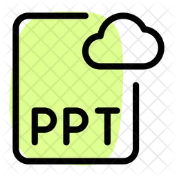 Ppt Cloud File  Icon