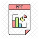 Ppt File Format Extension Multimedia アイコン