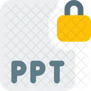 Ppt File Lock  Icon