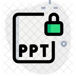 Ppt File Lock  Icon