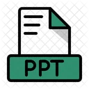 Ppt microsoft powerpoint  Icon