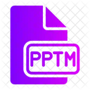 Pptm File Type File Format Icon