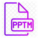 Pptm File Type File Format アイコン