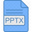 Pptx File Format Icon