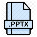 Pptx File File Extension Icon