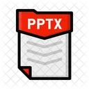 Datei Pptx Dokument Icon