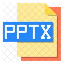 Pptx Datei Dateityp Icon