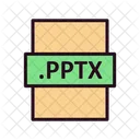 Pptx Datei Pptx Dateiformat Icon