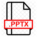 Pptx Extension File Icon